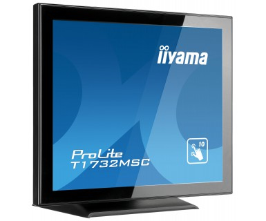iiyama ProLite T1732MSC-B1X computerskærm 43,2 cm (17") 1280 x 1024 pixel LED Berøringsskærm Multibruger Sort