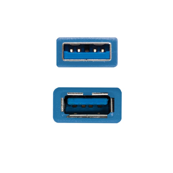 Nanocable 10.01.0901-BL USB-kabel USB 3.2 Gen 1 (3.1 Gen 1) 1 m USB A 5 Gbit/sek. Blå