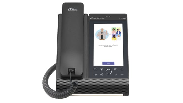 AudioCodes C470HD IP-telefoner Svart TFT Wi-Fi