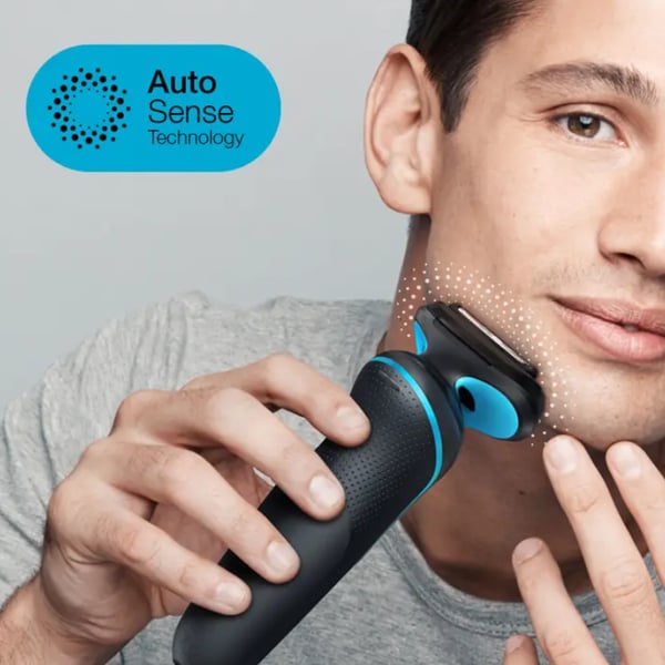 Braun Series 5 51-M4500cs Folie shaver Sort, Blå