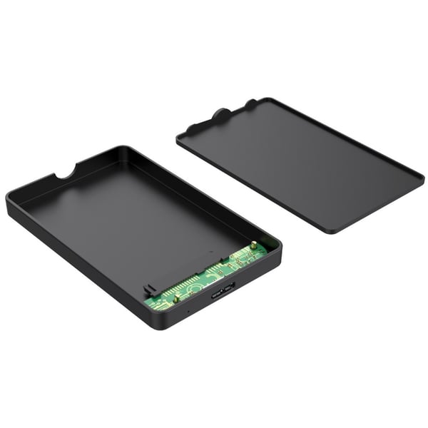 Techly I-CASE USB3-SL25TY Hölje för lagringsenheter HDD- / SSD kabinett Svart 2.5"