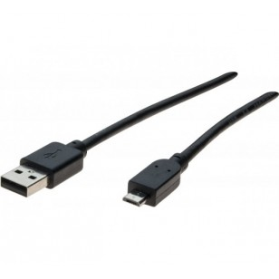 Hypertec 532452-HY USB-kablar USB 2.0 0,5 m USB A Micro-USB B 0,48 Gbit/s Svart
