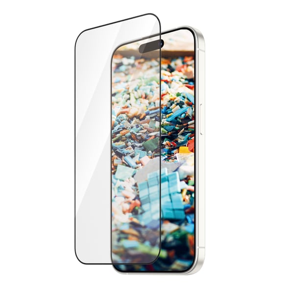 PanzerGlass ® Re:fresh Screen Protector iPhone 15 Pro | Ultra-Wide Fit w. EasyAligner Genomskinligt skärmskydd Apple 1 styck