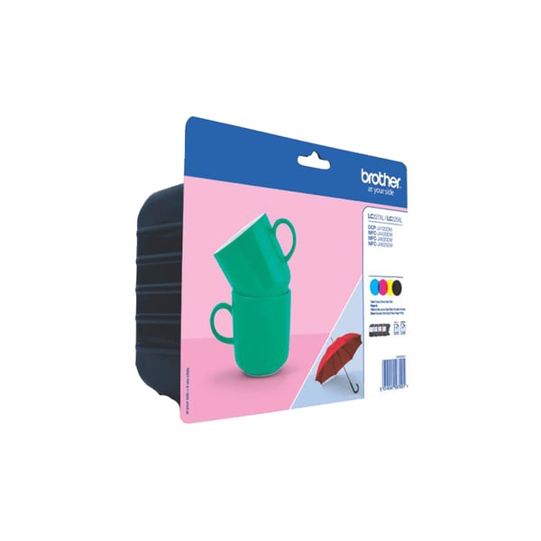 Brother LC227XL Value-Pack - 4-pak - sort, gul, cyan, magenta - original - blækpatron