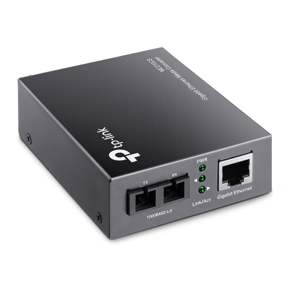 TP-Link MC210CS verkon mediamuunnin 1000 Mbit/s 1310 nm Yksittäistila Musta