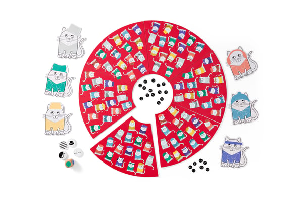 BS Toys GA397 brætspil Find the Cat! Indlæring