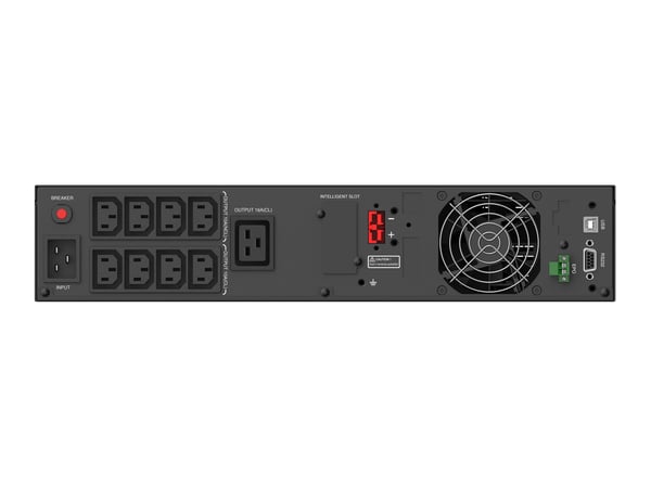 Conceptronic ZEUS51E3K UPS-virtalähde Taajuuden kaksoismuunnos (verkossa) 3 kVA 3000 W 9 AC-pistorasia(a)