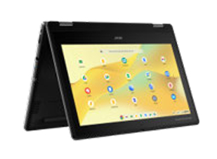 Acer Chromebook R757TN-TCO-C7VR Intel® N N150 Hybridi (2-in-1) 29,5 cm (11.6") Kosketusnäyttö HD 8 GB LPDDR5x-SDRAM 64 GB Flash Wi-Fi 6 (802.11ax) ChromeOS Musta Saksa