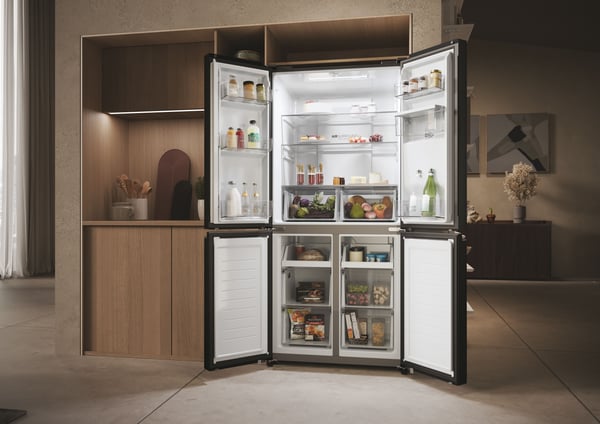 Haier HCR3818EWPT Vapaasti seisova 463 L Antrasiitti