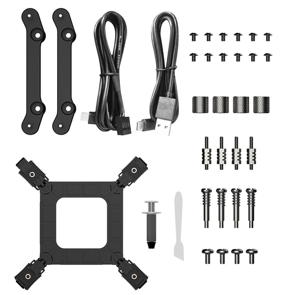 itek THERMORA 50B Suoritin All-in-one-nesteenjäähdytin 12 cm Musta