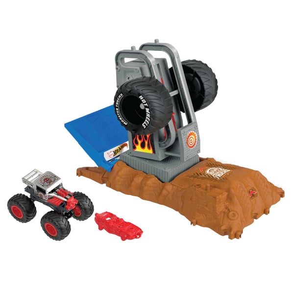 Hot Wheels Monster Trucks Arena Smashers-legesæt med 1 monstertruck