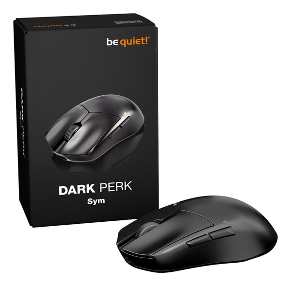 be quiet! Dark Perk Sym hiiri Pelaaminen Oikeakätinen RF Wireless + USB Type-C Optinen 32000 DPI