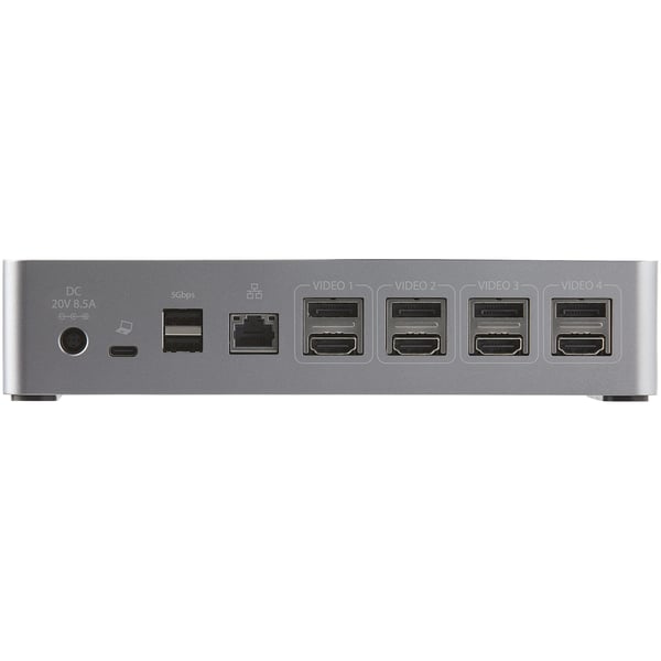 StarTech.com USB-C Dock, 4K 60Hz Quad Monitor DisplayPort & HDMI, Universell USB C Dockingstation med