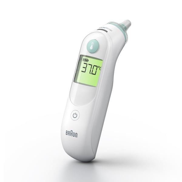 Braun ThermoScan 6 Kontakttermometer Vit Öra Knappar