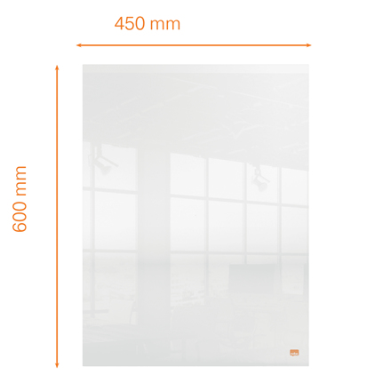 Nobo Transparent Akryl mini whiteboard skrivbord eller väggmonterad 60x45 cm