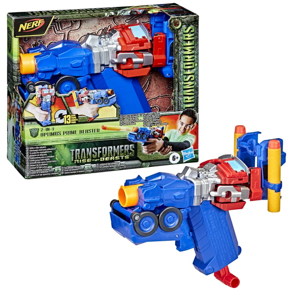 Transformers Rise of the Beasts Movie 2 in 1 Optimus Prime Blaster