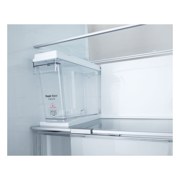 LG GSLE91MBAB side-by-side køle-fryseskab Fritstående 623 L Rustfrit stål