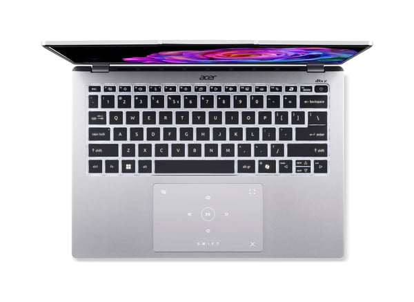 Acer Swift Go 14 SFG14-73-73EY Intel Core Ultra 7 155U Laptop 35,6 cm (14") WQXGA+ 16 GB LPDDR5x-SDRAM 512 GB SSD Wi-Fi 6 (802.11ax) Windows 11 Home Sølv