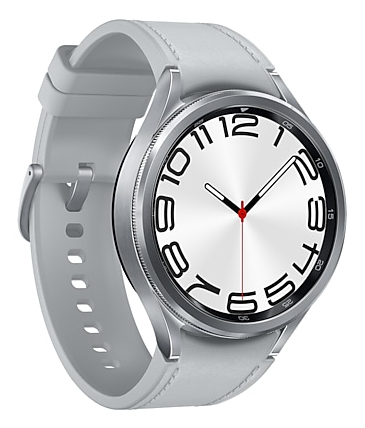 Samsung Galaxy Watch6 Classic Watch6 Classic 3,81 cm (1.5") OLED 47 mm Digitaalinen 480 x 480 pikseliä Kosketusnäyttö Hopea Wi-Fi GPS (satelliitti)