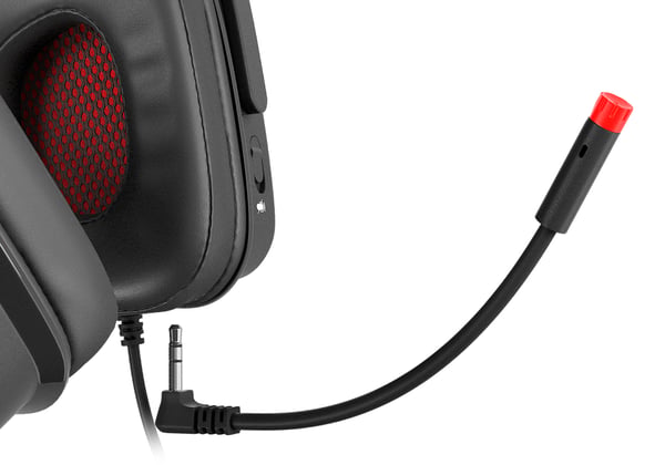GENESIS Argon 570 Headset Kabel Huvudband Spela Svart, Röd