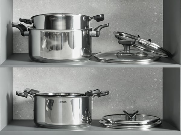 Tefal Emotion+ E3284644 sovsegryde Rund Rustfrit stål