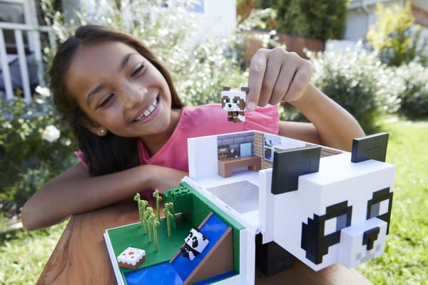 Minecraft MOB HEAD MINIS PANDA PLAYHOUSE Lekset
