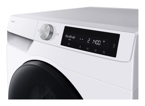 Samsung WD10HG6U94BEU3 vaskemaskine - tørretumbler Fritstående Front-læsning Hvid