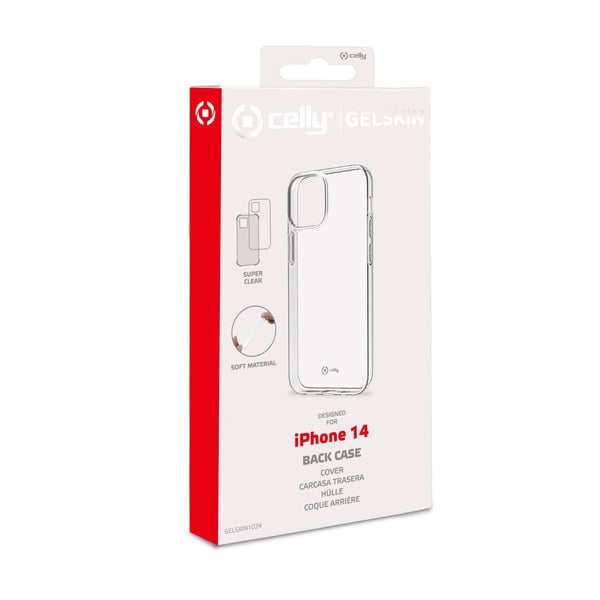 Celly Gelskin mobiltelefon etui 15,5 cm (6.1") Cover Transparent