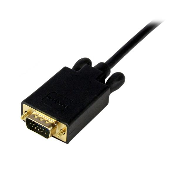 StarTech.com MDP2VGAMM10B videokaapeli-adapteri 3 m mini DisplayPort VGA (D-Sub) Musta