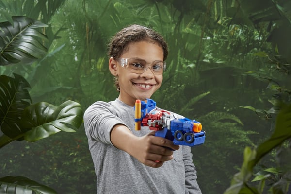 Transformers Rise of the Beasts Movie 2 in 1 Optimus Prime Blaster