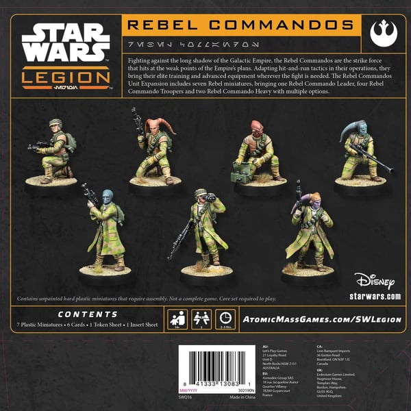 Asmodee Star Wars: Legion Star Wars Legion: Rebel Commandos Kuvio