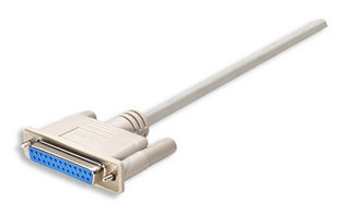 Manhattan 4.5m DB25 M/F serielkabel Hvid 4,5 m DB25 F