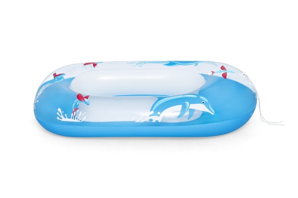 Bestway 34037 / 24 pool- och badmadrass Blå, Vit Mönstrad PVC Sittbadleksak