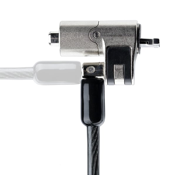 StarTech.com NANOK-LAPTOP-LOCK kabellås Sort, Sølv 2 m