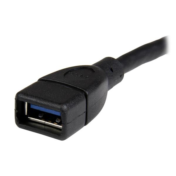 StarTech.com USB3EXT6INBK USB-kabel USB 3.2 Gen 1 (3.1 Gen 1) 0,152 m USB A 5 Gbit/sek. Sort