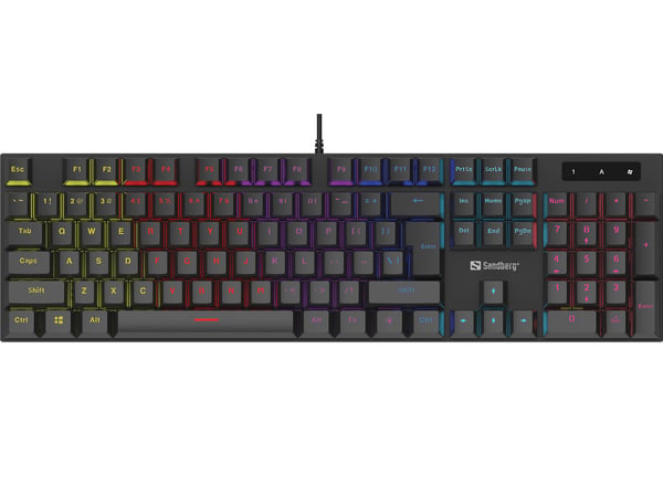 Sandberg 640-31 tastatur Spil USB QWERTZ Tysk Sort