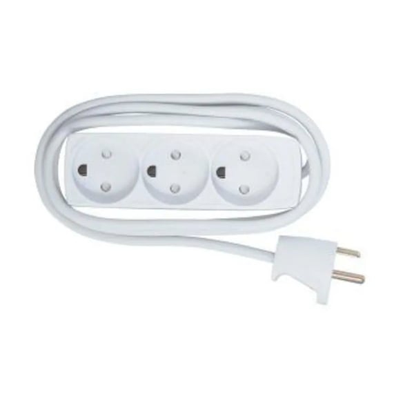 Microconnect GRU035WDK jatkojohto 5 m 3 AC-pistorasia(a) Sisätila Valkoinen