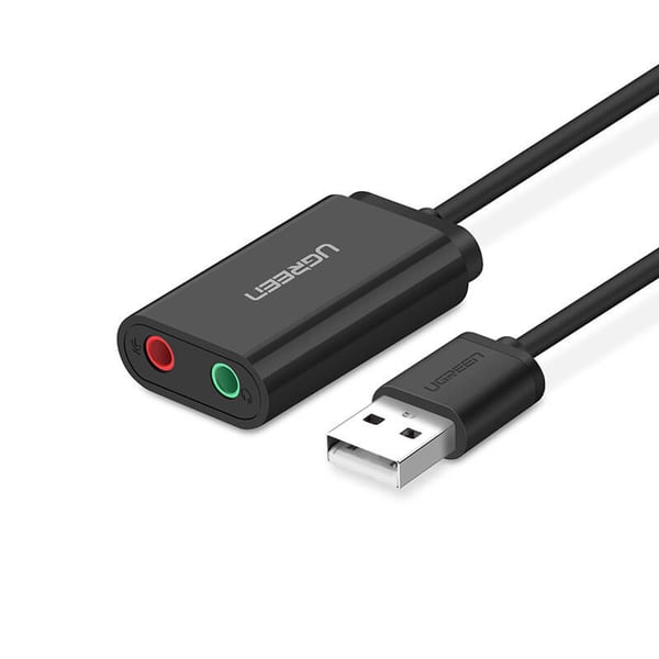 Ugreen 30724 ljudkort 2.0 kanaler USB