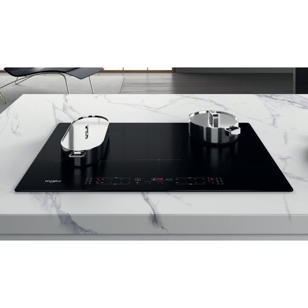 Whirlpool WB B4877 NE Svart Inbyggd 77 cm Induktionshäll med zon 4 zone(s)