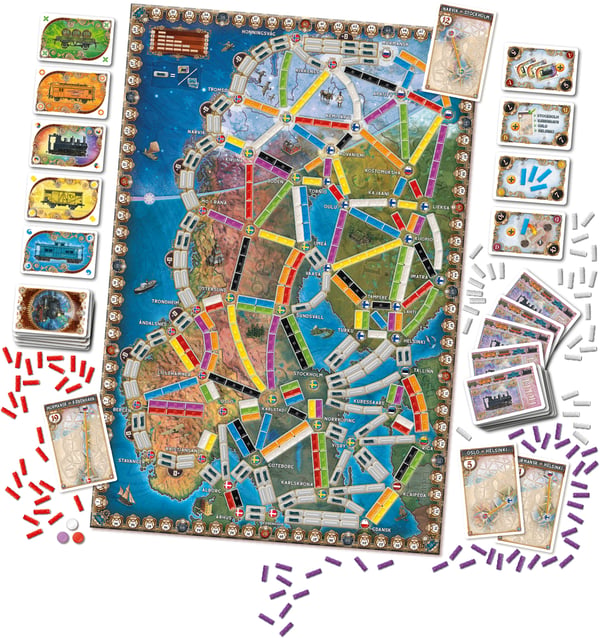 Asmodee Ticket to Ride - Northern Lights Ticket to Ride - Northern Lights Brætspil Rejser/eventyr