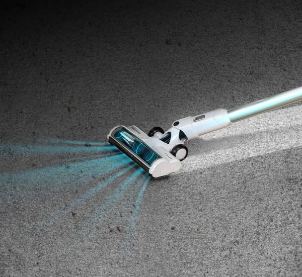 Hisense 738224 upprättstående dammsugare och elektrisk sopborste Skaftdammsugare, 2-i-1 Batteri Torr Utan påse 0,5 l 110 W Vit