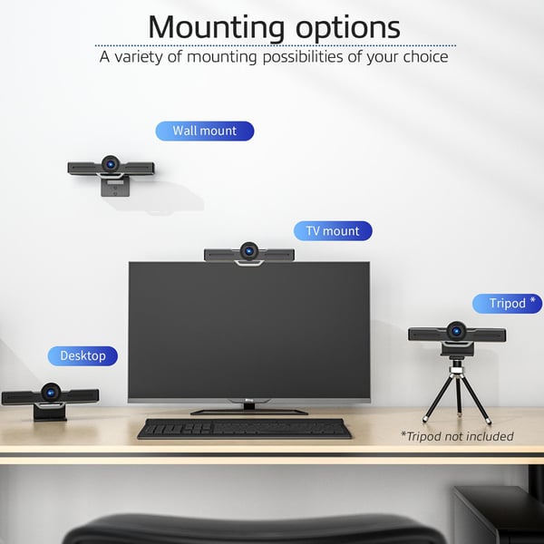 ACT AC7990 videokonferenskamera 2 MP Svart 1920 x 1080 pixlar 30 fps CMOS 25,4 / 2,8 mm (1 / 2.8")