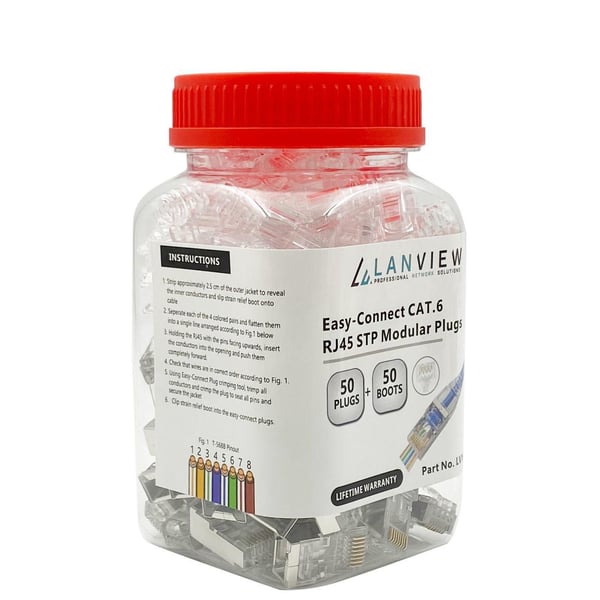 Lanview LVN125310 kabelsamler RJ45 Transparent