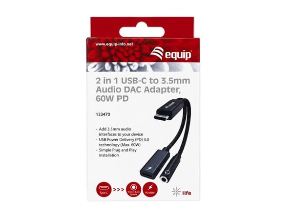Equip 133470 USB-C USB-C / 3.5mm Audio Sort