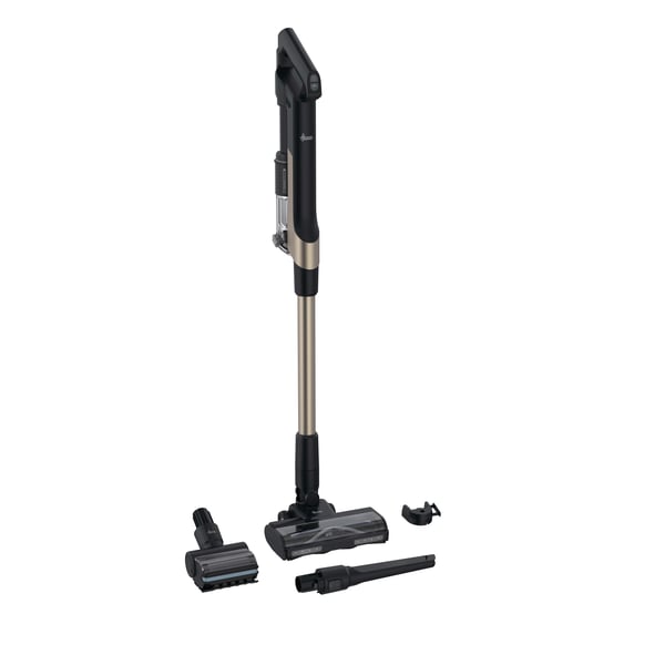Hoover HF210PP 011 2-i-1 stangstøvsuger Batteri Dry EPA Poseløs 1 L 165 W Sort, Guld