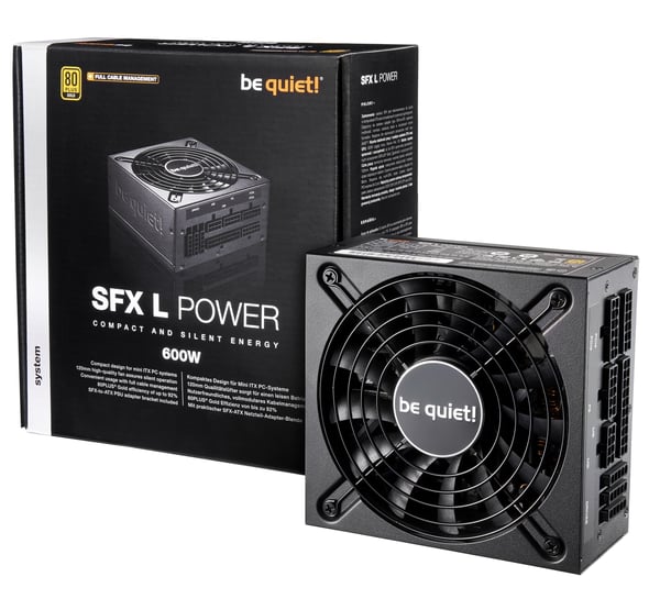 be quiet! SFX L enhed til strømforsyning 600 W 20+4 pin ATX Sort