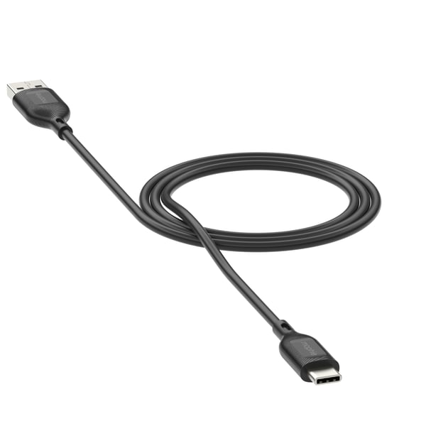 mophie essentials charging cables | 1M USB-kabel USB 2.0 USB A USB C Sort