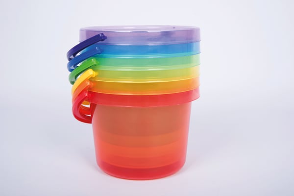 Tickit Translucent Colour Buckets