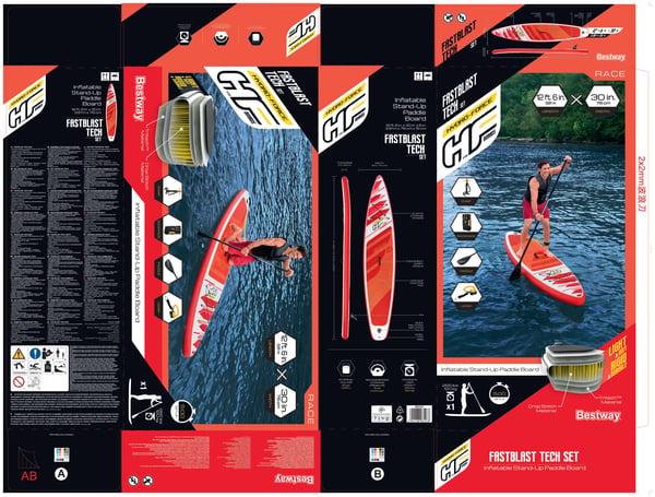 Bestway 65343 surfbrädor Paddelbräda (SUP -- Stand Up Paddle board)