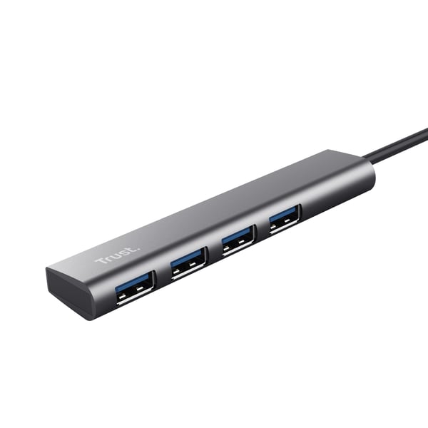 Trust Halyx USB 3.2 Gen 1 (3.1 Gen 1) Type-A 5 Mbit/s Svart, Grå